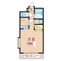 エスポワール郡元の物件間取画像